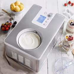 Spring­la­ne Elisa Compresseur pour sorbetière 2 L 180 W Argent, Blanc