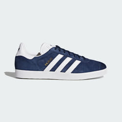 adidas Chaussures Homme Gazelle - Couleur Bleu/Blanc, Taille 44, pour un Style Décontracté et Sportif.