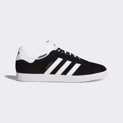 Adidas Gazelle, Mâle, Adulte, Chaussures de sport à la mode, Noir, Blanc, Or, 44 2/3, EUE