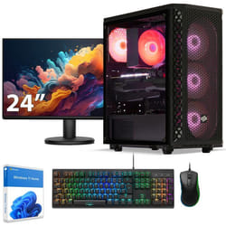 Sedatech Pack PC Gamer Advanced Tower ATX • AMD Ryzen 7 5700X • RTX4060Ti • 16Go RAM • 1To SSD M.2 • Windows 11 • Moniteur 24