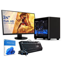 Sedatech Pack Mini-PC Gamer Watercooling ITX • AMD Ryzen 9 5900X • RTX4060 • 16Go RAM • 1To SSD M.2 • Windows 11 • Moniteur 24