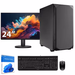 Sedatech Pack PC de bureau Silent • Intel i9-14900K • 64Go DDR5 • 2To SSD M.2 • Windows 11 • Moniteur 24