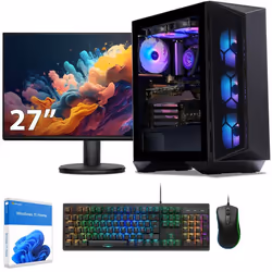 Sedatech Pack PC Gamer ATX Compact • AMD Ryzen 9 9900X • RTX4060 • 32Go DDR5 • 2To SSD M.2 • Windows 11 • Moniteur 27