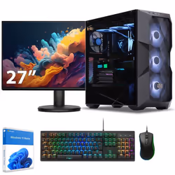 Sedatech Pack PC Gamer ATX Premium • AMD Ryzen 7 9800X3D • RTX4060 • 32Go DDR5 • 2To SSD M.2 • Windows 11 • Moniteur 27