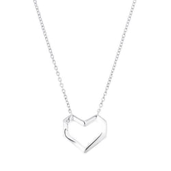 Collier pour femme en argent sterling 925 - S OLIVER - 2036849 - motif coeur - ancre ronde - 42+3cm