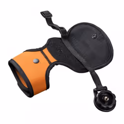 Walimex 21337 sangle Caméra Numérique Métal, Néoprène Noir, Orange