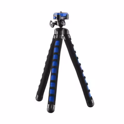 Mantona 21399, 3 pieds, Noir, Bleu, 27 cm, 154 g