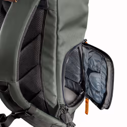 Mantona Luis junior sac à dos Marron, Vert Cuir, Métal, Polyester, Synthétique