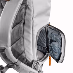 Mantona Luis junior sac à dos Marron, Gris Cuir, Métal, Polyester, Synthétique