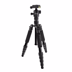 Mantona 21965, 3 pieds, Noir, 131 cm, 865 g