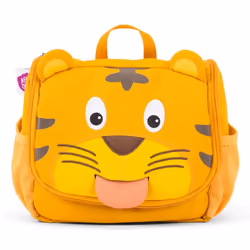Affenzahn AFZ-WAB-001-001, Trousse de toilette, Polyéthylène téréphthalate (PET), Polyester recyclé, Marron, Jaune, Image, Fe ...