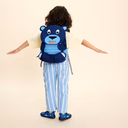 Affenzahn Large Friend Bear sac à dos Cartable sac à dos Bleu Polyester