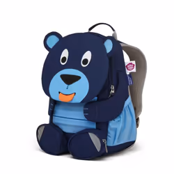 Affenzahn Large Friend Bear sac à dos Cartable sac à dos Bleu Polyester