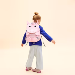 Affenzahn Large Friend Unicorn sac à dos Cartable sac à dos Rose, Rose Polyester