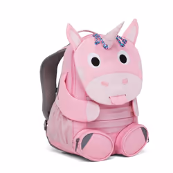 Affenzahn Large Friend Unicorn sac à dos Cartable sac à dos Rose, Rose Polyester