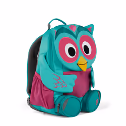 Affenzahn Owl sac à dos City backpack Rose, Turquoise
