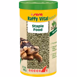 sera Raffy Vital Nature, Tortue, Universel, wheat flour, corn starch, herbs, alfalfa, sea algae, wheat gluten, stinging nettl ...