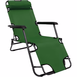Inclinable et pliable chaise longue env. 153 cm Caractéristiques du produit: - Transat de jardin inclinable - Idéal pour l´in ...