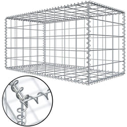 Niederberg Metall Gabion en pierre 100x50x50 mw 10x10 Cage métallique Déco Jardin