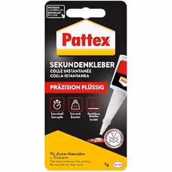 Colle instantanée - PATTEX - Précision - Extra forte - Résistante à leau - 5 g
