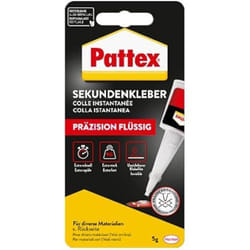 Colle instantanée - PATTEX - Précision - Extra forte - Résistante à leau - 5 g