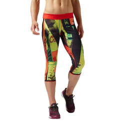 Corsaire Reebok CrossFit Chase Capri Primed rouge - Mixte - Running - Réversible - Doubleknit