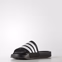 Adidas Cloudfoam Adilette Mâle 40.7 (40 2/3) Noir, Blanc
