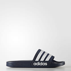 Adidas Adilette Cloudfoam Mâle 40.7 (40 2/3) Bleu, Blanc