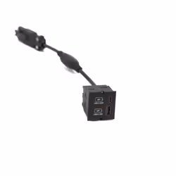 Bachmann 917.227 prise de courant USB A + USB C Noir