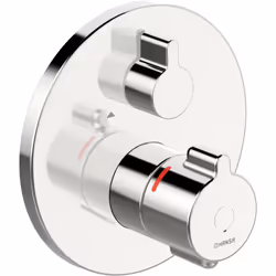 HANSA HANSAclinca Safety + 1x set de finition pour mitigeur de douche Caractéristiques du produit : Couleur : chrome Matière  ...