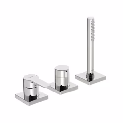Hansa Ligna Mitigeur pour montage sur bord de baignoire installation 3 trous chrome 06439493