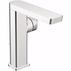 Robinetterie de lavabo Stela avec vidage commandé par tirette avec bec pivotant, avec blocage en position médiane commande à  ...