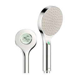 Douchette à main numérique Activejet 84310180 2000 -jet, Ø120mm, pomme de douche, chromé - Hansa