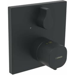 Hansa - Living - Mitigeur de douche thermostatique encastré, noir mat 8113956233