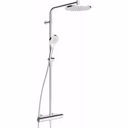 Le set de douche comprend robinets thermostatiques couleur : chrome installation : murale entraxe : 150 mm cartouche thermost ...