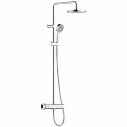 Set de douche avec thermostat couleur : chrome avec cartouche thermostatique sécurité anti - brûlures à 38°C THERMO COOL - pl ...