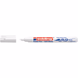 Edding 1500, Stylos à encre gel avec bouchon, Blanc, Multicolore, Fin, 3 mm