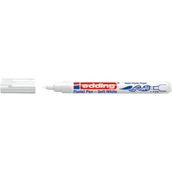 Edding 1500 Stylos à encre gel avec bouchon Fin Blanc