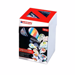 Edding Colour Happy Big Box, 70 pièce(s), Multicolore, Multicolore, Rond, CE, Boîte