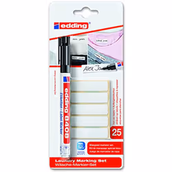Edding 8408, Noir, Pointe du marqueur, Noir, Rouge, Blanc, 0,75 mm, Carton, Verre, Métal, Papier, Plastique, Allemagne