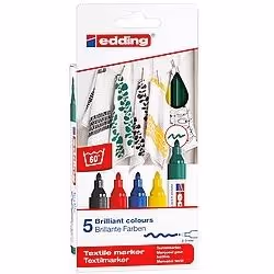 Edding 4500, 5 pièce(s), Multicolore, Pointe du marqueur, Multicolore, Rond, Moyen