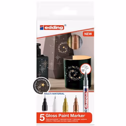 edding Marqueurs à peinture brillante 5 pcs Multicolore 780