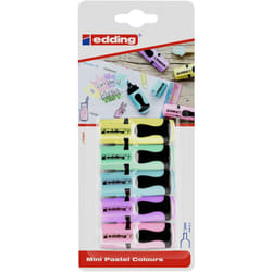 Edding - Surligneur 7 Mini 4-7-5-1099 jaune, orange, rose, bleu clair, vert clair 1 mm, 3 mm 1 pc(s) A382712
