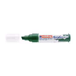 Edding 5000 Marqueur Acrylique Large, Vert, Pointe biseautée, Vert, Extra-large, 5 mm, 1 cm