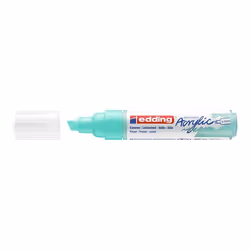 Edding 5000 Marqueur Acrylique Large, Turquoise, Pointe biseautée, Turquoise, Extra-large, 5 mm, 1 cm