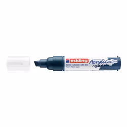 Edding 5000 Marqueur Acrylique Large, Bleu, Pointe biseautée, Bleu, Extra-large, 5 mm, 1 cm