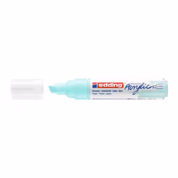Edding 5000 Marqueur Acrylique Large, Bleu, Pointe biseautée, Bleu, Extra-large, 5 mm, 1 cm