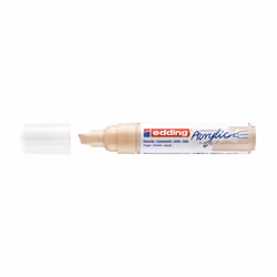 Edding 5000 Marqueur Acrylique Large, Beige, Pointe biseautée, Beige, Extra-large, 5 mm, 1 cm