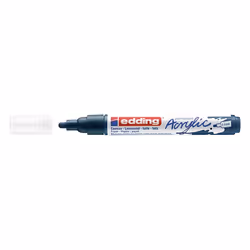 Edding 5100 Marqueur Acrylique Moyen, Bleu, Bleu, Moyen, 2 mm, 3 mm, Toile, Bois