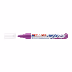 Edding 5100 Marqueur Acrylique Moyen, Violet, Baie, Moyen, 2 mm, 3 mm, Toile, Bois